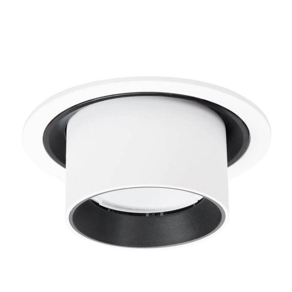 Wpuszczana lampa tubka HALO H0130 Maxlight LED 9W 3000K do sypialni biały czarny