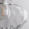 Szklana lampa wisząca Pico ABR-LWS Abruzzo nad stół złoty przezroczysty