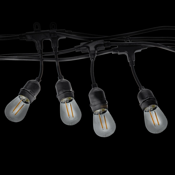 Girlanda z żarówkami filamentowymi 10 LED 15W 10m ciepła