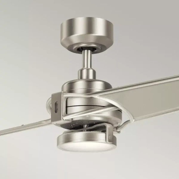 Lampa z wiatrakiem Xety nikiel KLF-XETY-56-BN 10W 4000K na pilot