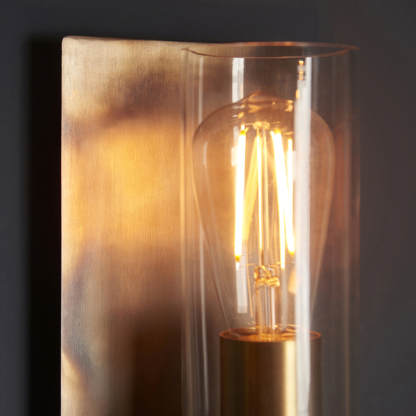 Ścienna lampa L&-190600 Light& industrialna brąz patyna
