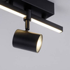 Kierunkowa lampa sufitowa Barik czarny reflektorek do holu