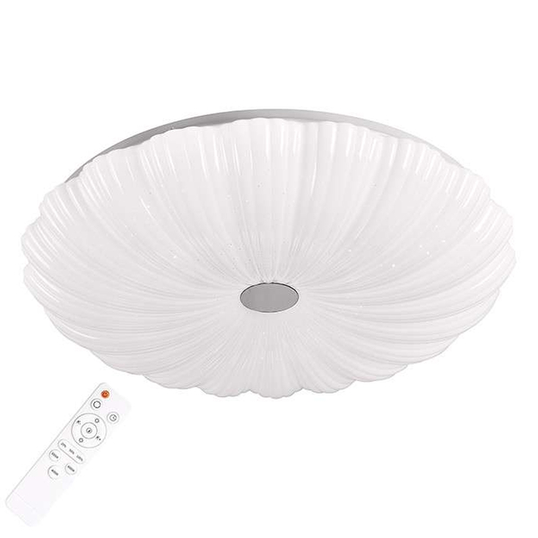 Plafon LAMPA sufitowa FLOWER 313546 Polux okrągła OPRAWA natynkowa LED 36W 3000K - 6500K biała