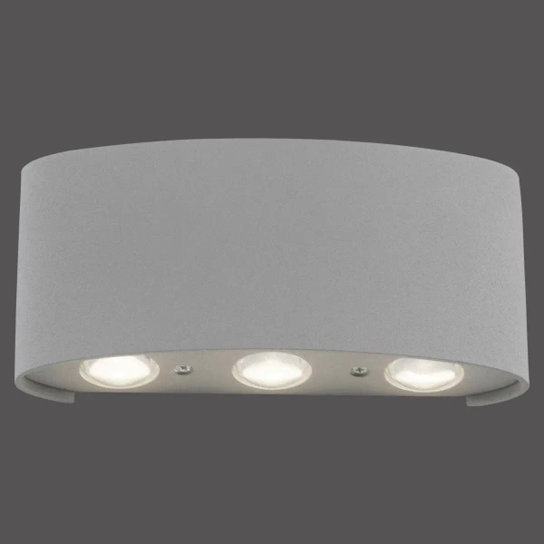 Metalowy kinkiet do ogrodu Carlo LED 4,8W lampa srebrna