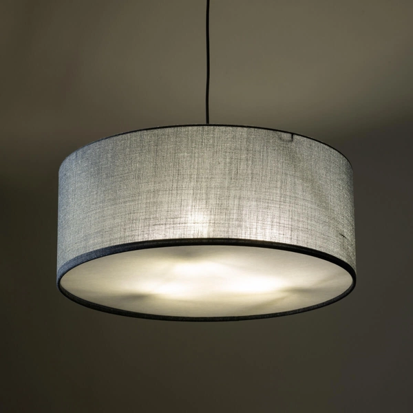 Lampa zwisowa do gabinetu Earth 4654 round walec okrąg grafitowa