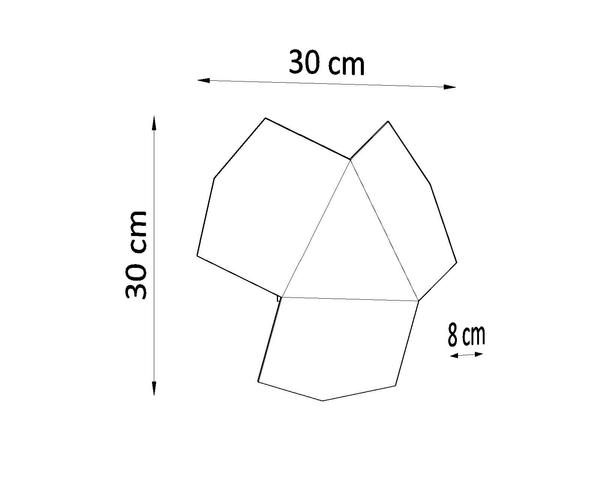 Kinkiet LAMPA ścienna SL.0424 geometryczna OPRAWA metalowa biała