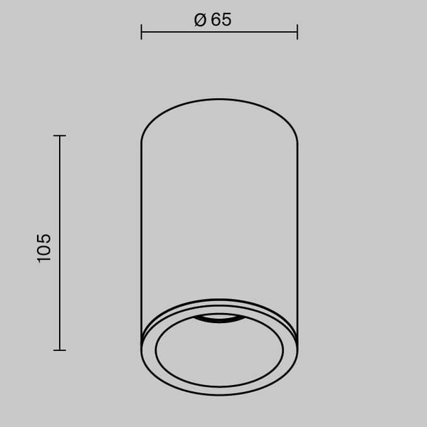 Nasufitowa lampa łazienkowa spot tubka IP65 biała Zoom OUTLET