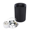 Lampa sufitowa tubka 1380 metalowa do kuchni czarna