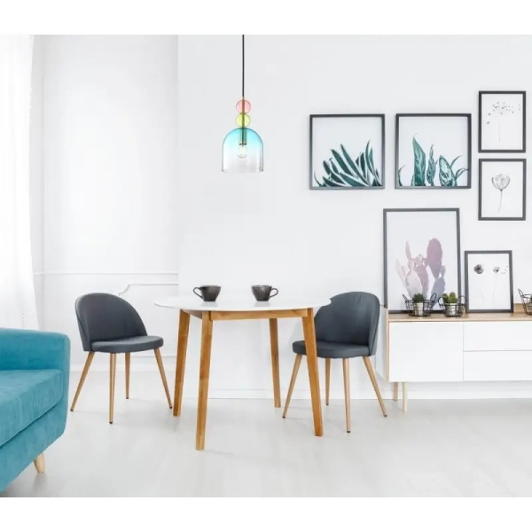 Zwisająca lampa Manso PND-37462A-MC-GD Italux szklana multikolor