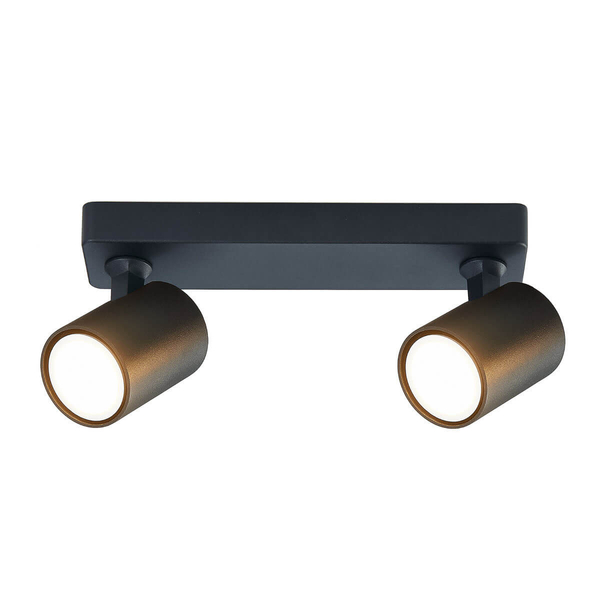 Regulowana LAMPA sufitowa SNOW LP-731/2W BK Light Prestige reflektorowa OPRAWA metalowy plafon tuby natynkowe czarny
