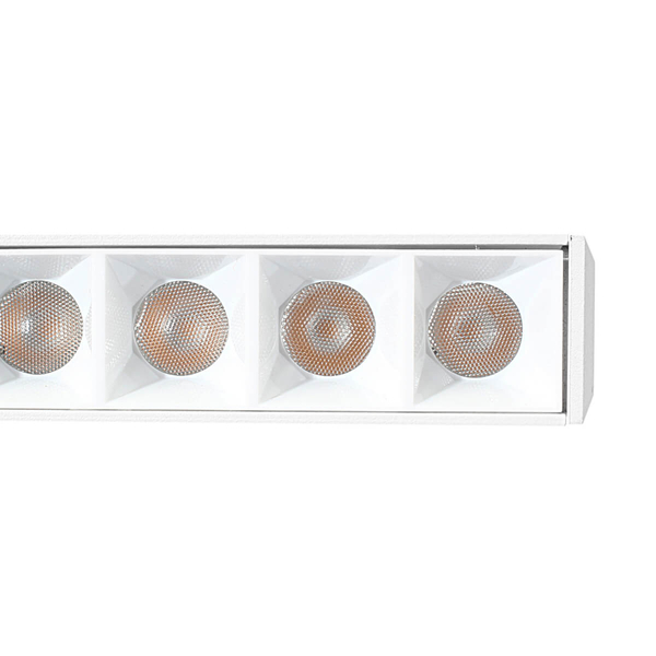 Podłużna lampa z diodami do szyn magnetycznych 1131 LED 24W 4000K biała