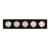 Metalowa lampa sufitowa 1062 Domeno LED 15W 4000K punkty czarna