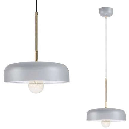 Wisząca LAMPA loftowa CAEN 107924 Markslojd metalowa OPRAWA regulowany ZWIS hygge mosiądz szara