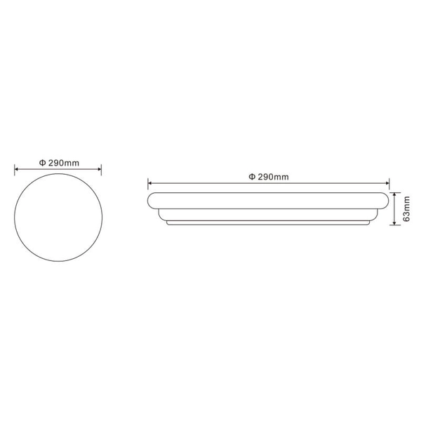 Plafon okrągły TARUG 41003-20 Globo LED 20W 3000K nad wyspę biały