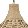Salonowa lampa wisząca JANNE 366790136 pleciona japandi beżowa