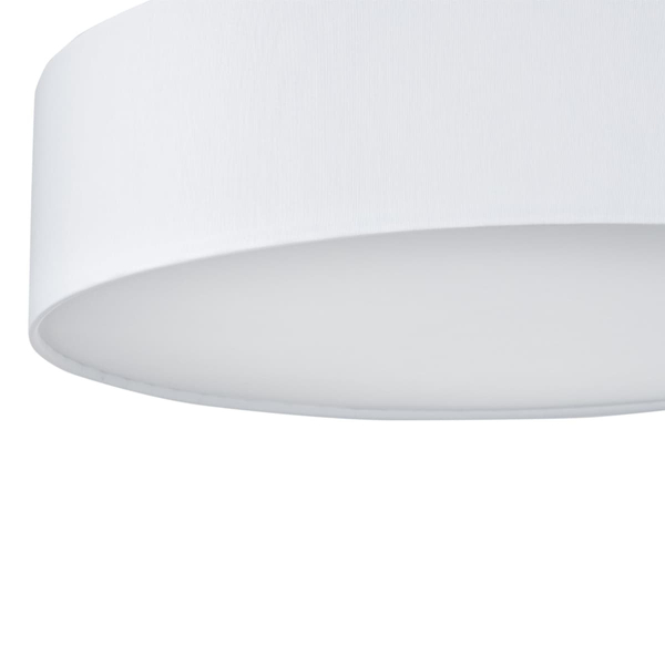 Sufitowa lampa do sypialni Rondo 4242 TK Lighting z tkaniny biała