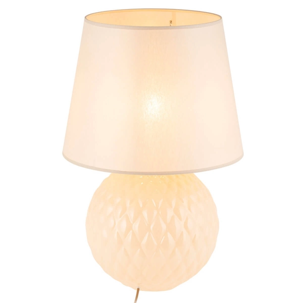 Dekoracyjna lampka stołowa Santana 5591 wzorzysta złota beżowa
