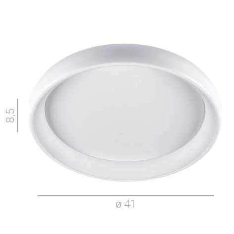 Plafon LAMPA sufitowa ALESSIA 5280-832RC-WH-3 Italux ścienna OPRAWA kinkiet LED 32W 3000K okrągły biały
