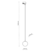 Lampa wisząca kula Tracer 4928 TK Lighting szynowa 1-fazowa bursztynowa