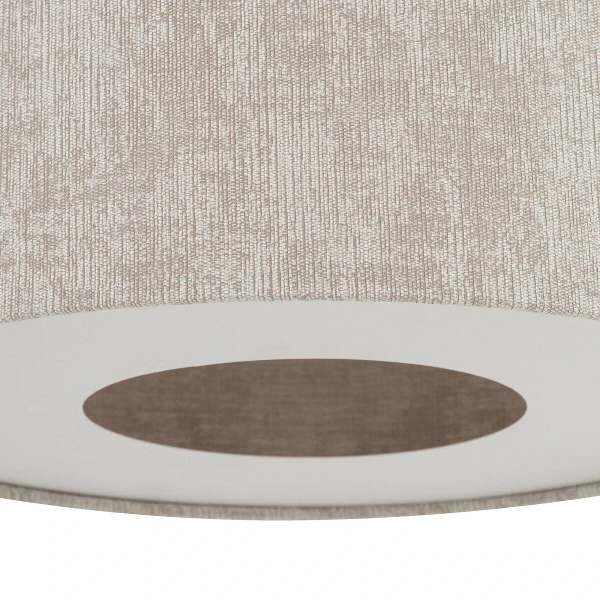 Lampa abażurowa wisząca CEDRO 11664 do salonu beżowa