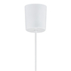 Okrągła lampa wisząca do sypialni Rondo 3466 TK Lighting tkanina cappuccino