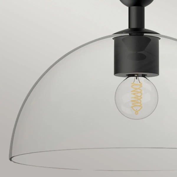 Loftowa lampa wisząca Jude ALM-JUDE-P-MB-CL szklana czarna