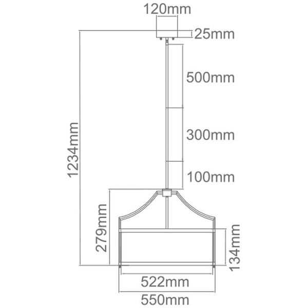 LAMPA wisząca Stanza Cromo M Orlicki Design okrągła OPRAWA w stylu klasycznym abażurowa kremowa chrom