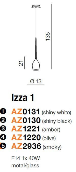 Wisząca lampa loftowa Izza do przedpokoju przydymiona