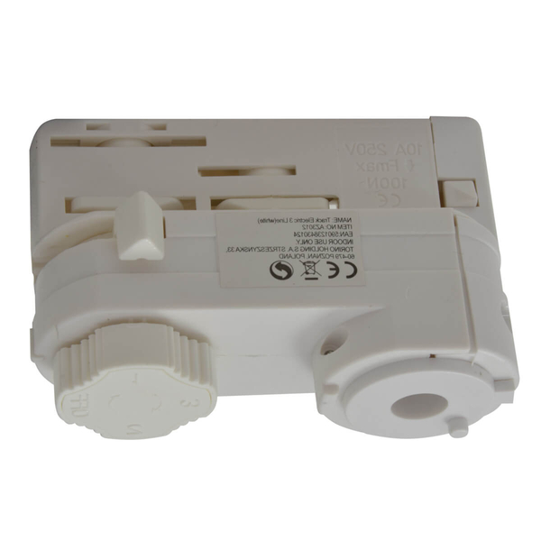 Adapter zasilający TRACK AZ3012 Azzardo do szynoprzewodu 3-fazowego biały