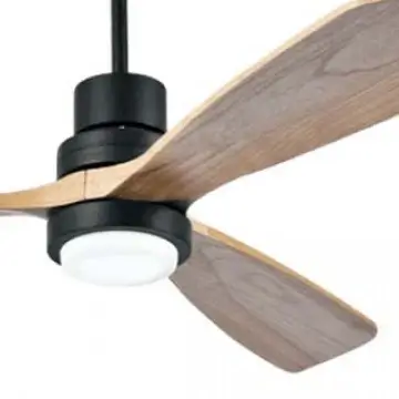 Lampa sufitowa wentylator 19141 LED 15W 3000-6000K drewniany czarny
