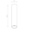 Sopel natynkowa sufitowa lampa Fourty 10735 Nowodvorski stick czarny