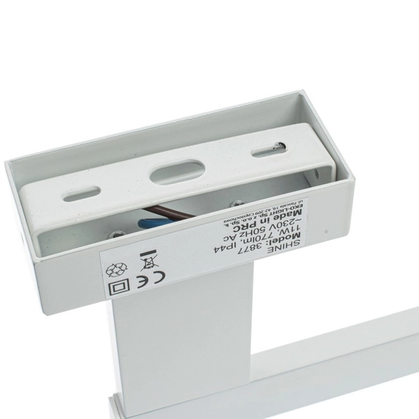 Kinkiet LAMPA ścienna SHINE ML3877 Milagro galeryjka OPRAWA liniowa listwa LED 11W 4000K nad lustro IP44 biała