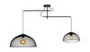 2-płomienny żyrandol czarny CONCEPT P0455 metalowa lampa do salonu