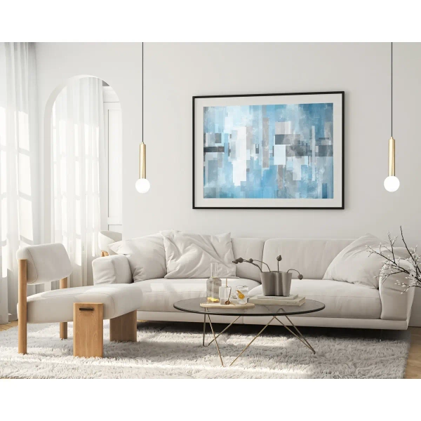 Wisząca lampa sopel Filano PND-33574-1-GD metalowa tuba złota