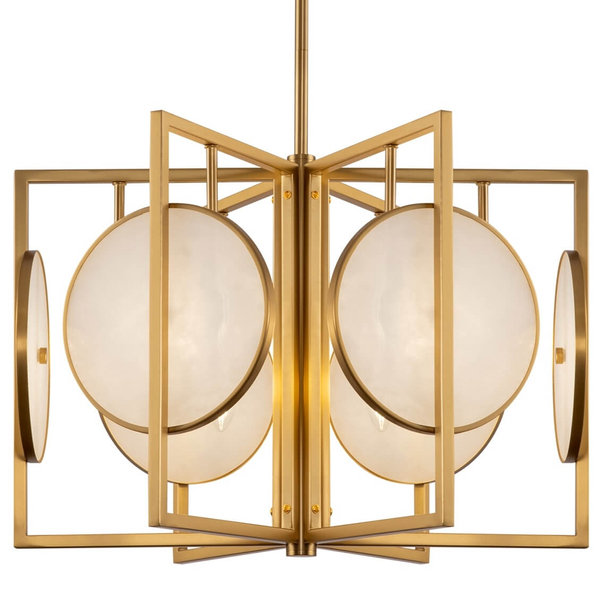 Lampa zwisowa Marmo MOD099PL-06G kamień naturalny złoty