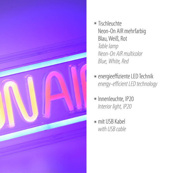 Stojąca lampa do sypialni NEON-ONAIR 85013-70 Just Light LED 4W kolorowy