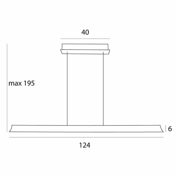 Wisząca lampa do kuchni Jo-Jo P0595 LED 38W 2700-5500K szara czarna