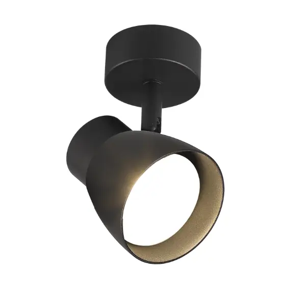 Lampa sufitowa z regulacją Dravo LP-9523/1WS BK do sypialni czarny