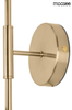 2-płomienna lampa ścienna Locca MSE010400225 złota