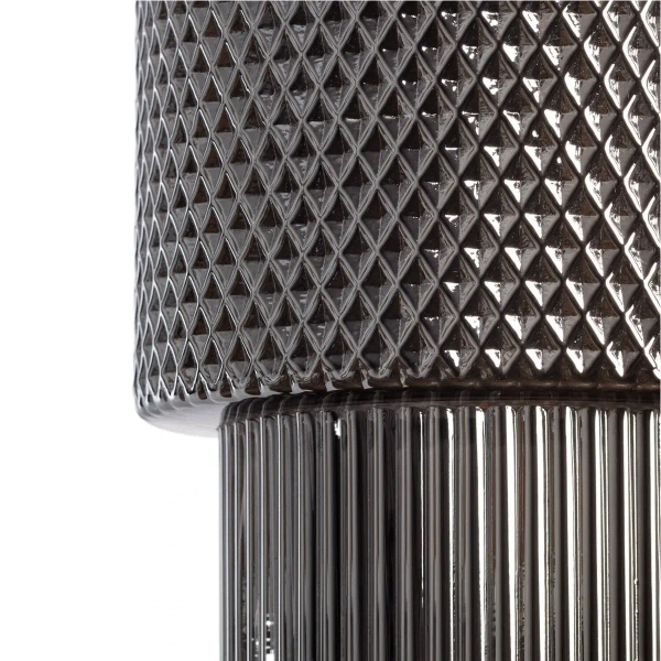 Szklana lampa wisząca Bella ABR-LWS-BELL-C nad stół nordycka szara