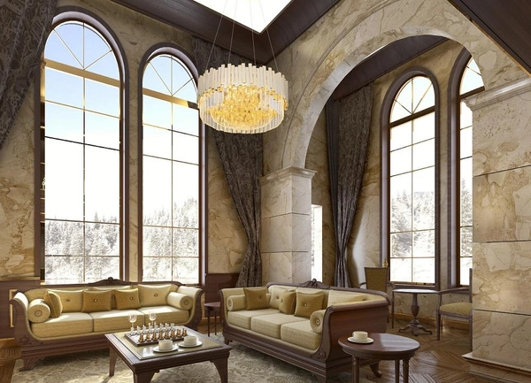 Wisząca LAMPA glamour TREND P0368 Maxlight szklana OPRAWA okrągły ZWIS z kryształkami crystals złoty przezroczysty