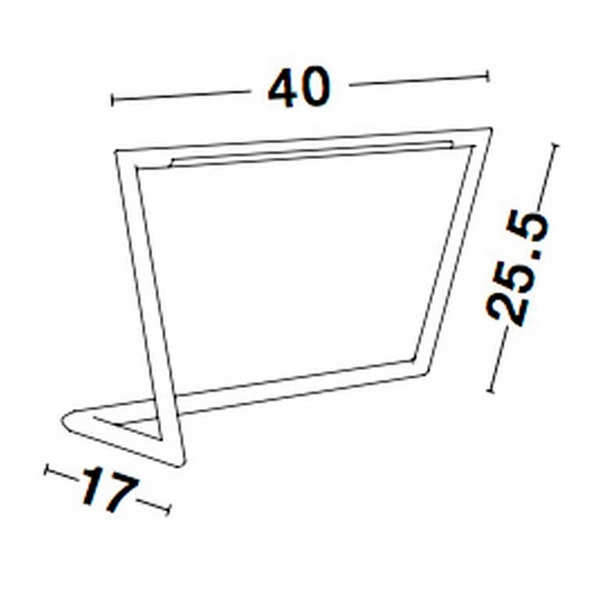 Ledowa lampa stołowa Palo do gabinetu LED 7W 3000K frame czarna