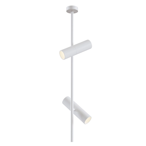Lampa sufitowa wisząca podwójne tuby regulowane białe Elti OUTLET