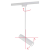 LAMPA sufitowa PROFILE EYE 9325 Nowodvorski reflektorowa OPRAWA tuba do 1-fazowego systemu szynowego czarna