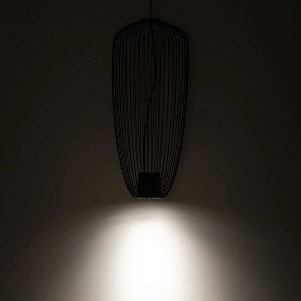 Druciana lampa wisząca Pumpkin 11243 Nowodvorski cage ciemny szary