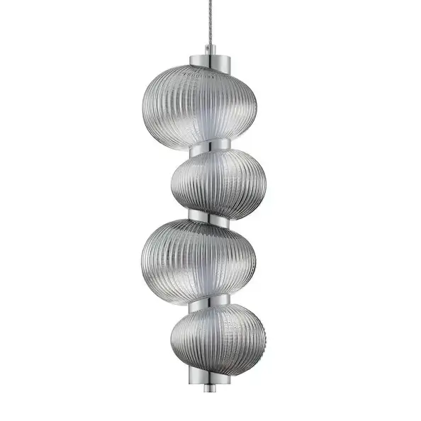 Dekoracyjna wisząca lampa TANVERA LE45207 LED 15W 3000K szara