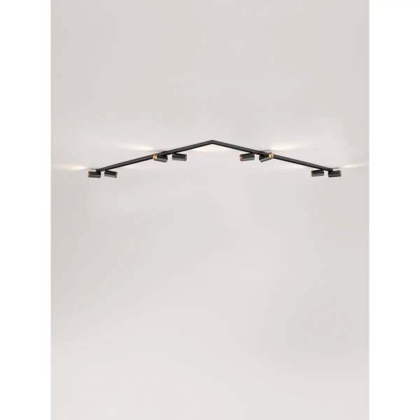 Modułowa lampa sufitowa CALDEMO LE45655 tuby metalowe czarne