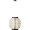 Wisząca lampa boho Tanah 99484/76 kulista drewno beż czarny