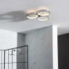 Sufitowa lampa do salonu Radius 96473 LED 30W 3000K ringi chrom biały