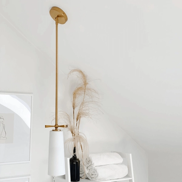 Lampa wisząca 1-punktowa Bow P01138BR Cosmolight mosiądz